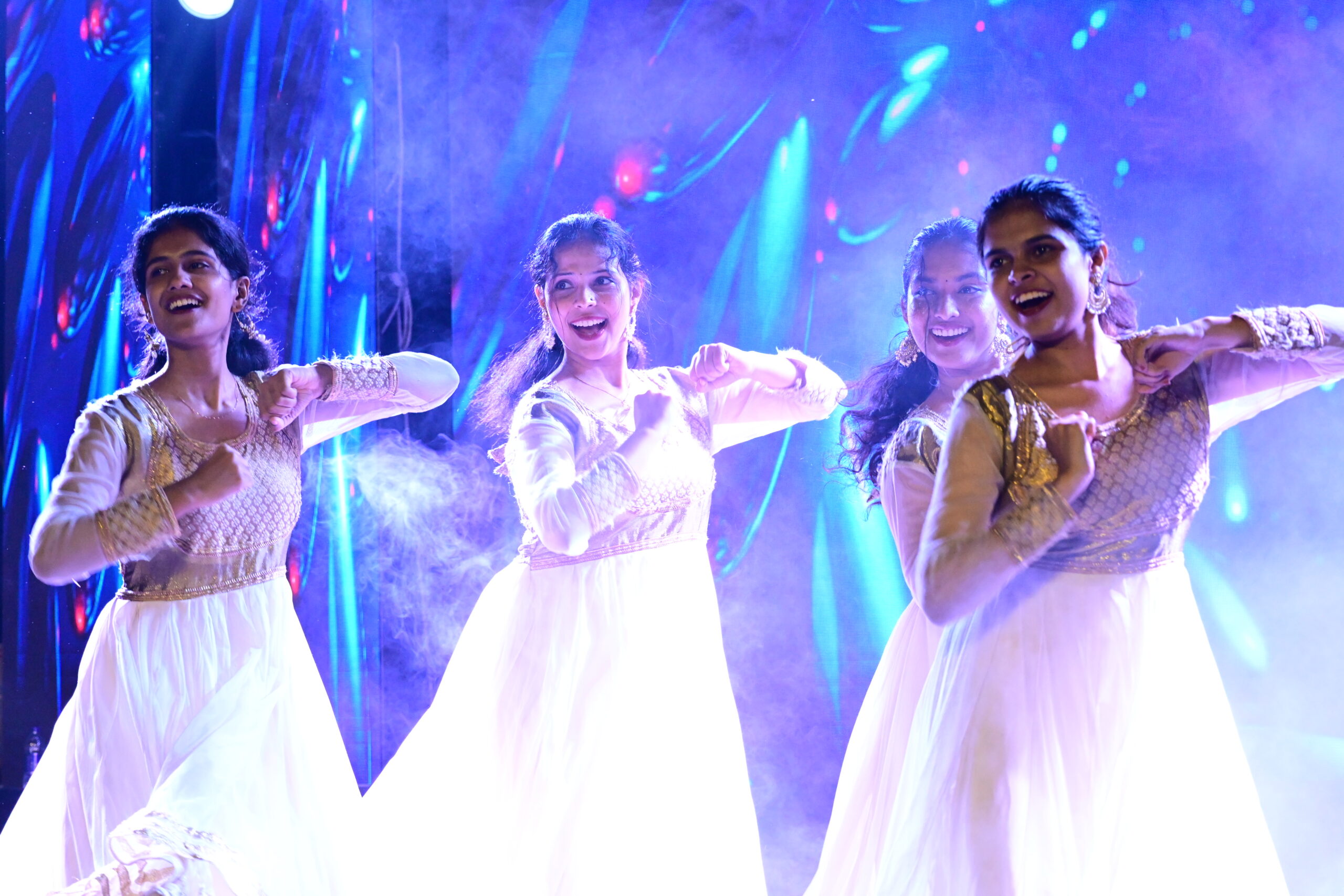 Students at a campus event